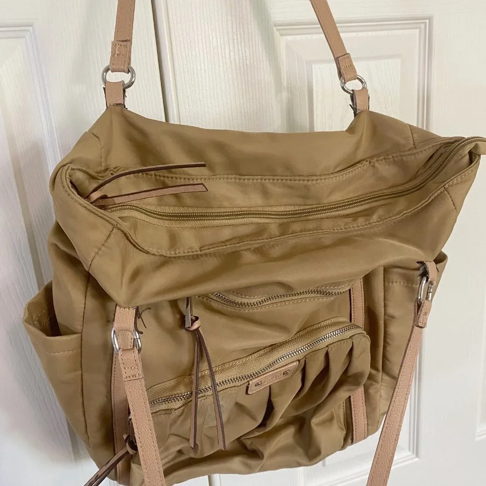 Utiliti - Tan Nylon Travel Tote/ Diaper bag